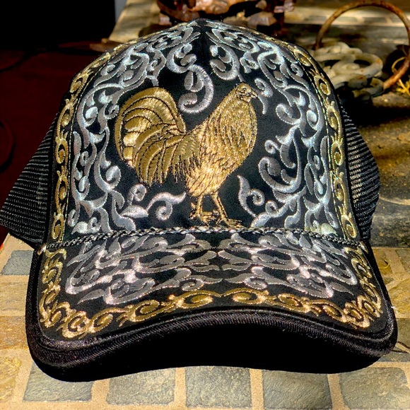Other - Rooster cap design gold & silver